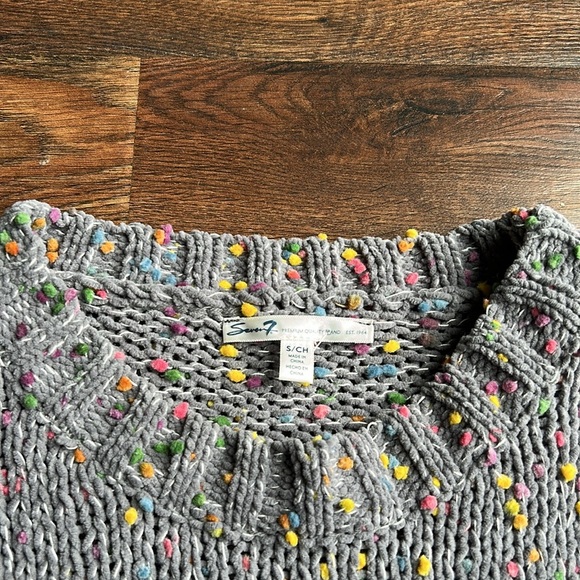 Seven7 Gray Speckled Sweater | Cozy Sweater | Fall Sweater - Picture 4 of 10
